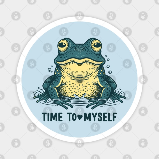 Self Love Frog Magnet by enrynz